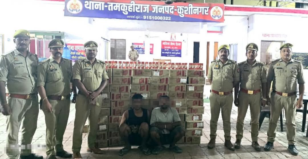 अंतर प्रांतीय शराब तस्करी गैंग का पर्दाफाश: 37 लाख की शराब बरामद दो तस्कर गिरफ्तार