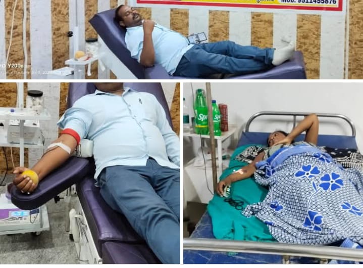 जीवन संगिनी को अपना ब्लड डोनेट कर जान बचायी