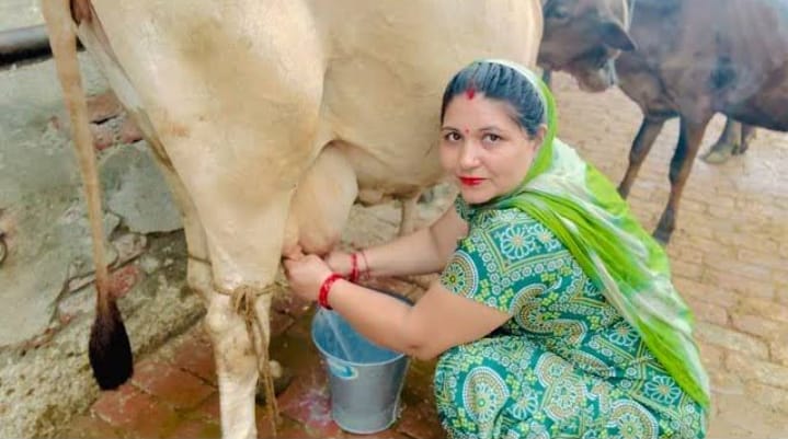 तमकुही राज विकासखंड के अंतर्गत ग्राम सभा छपरा हिरौली में खुला दूध का केंद्र